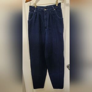 Dark Blue High-Waist Women's Jeans